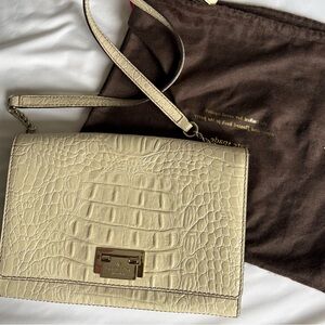 Kate Spade Cream Crocodile-Embossed Bag